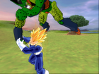 Super Vegeta's Grapple Throw in Budokai Tenkaichi 3