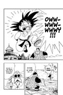 Grandpa Gohan accidentally rips off Goku's tail