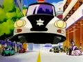 Police hovercar in Super Android 13!