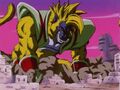 Golden Great Ape Baby Vegeta lands