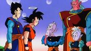 Gohan,Goku,SupremeKai,KibitoAndOldKai