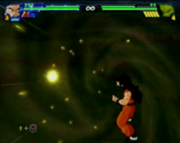Uso del Sokidan en Dragon Ball Z: Budokai Tenkaichi 3.