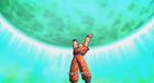 Goku prepares to fire a Spirit Bomb in Battle of Z