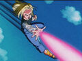 Android 18 fires her Power Blitz