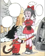 Goku and Bulma's first meeting