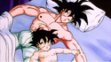 Goku and Gohan sleeping