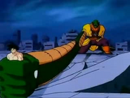 Slug (Forma Gigante) contra Son Goku.