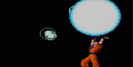 Goku charges a Spirit Bomb in DBZ: Taiketsu