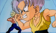 Vegeta s'entraine avec son fils