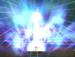 Goku ends his Meteor Combination in Budokai Tenkaichi 3