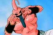Majin Boo mostra a língua