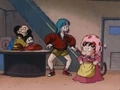 Everyone hears Oolong's footsteps, as he approaches