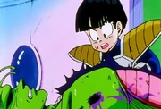 Gohan deita Piccolo na nave