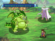 Gohan y Piccolo luchando con Midgira en el videojuego Dragon Ball Z: Attack of the Saiyans.