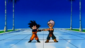 Goten and Trunks performing the dance