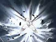 Nappa lanza el ataque.