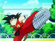 Goku entrenando en su dia libre