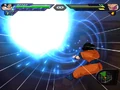 Goku lançando sua Genki-Dama em Vegeta