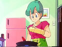 Bulma in her apartment