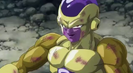 Golden Frieza in the process of humiliating Goku