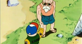 Roshi bids farewell to Krillin