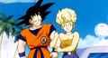 Goku with Mrs. Brief