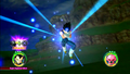 Vegeta charges a Super Explosive Wave in Raging Blast 2