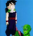 Gohan strangled by Piccolo