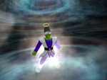 Pikkon using Hyper Tornado in Budokai Tenkaichi 3