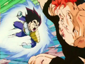 Vegeta unleashes a relentless attack against Recoome
