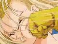 Android 18 punched in the face