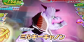 Captain Ginyu prepares his Milky Cannon in Dragon Ball Heroes