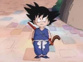 Goku tells that Oolong is not as strong as he claims to be