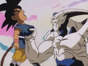 Syn Shenron attacks Goku