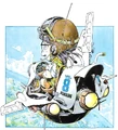 AraleSmPl(TWS).jpg (144 KB) Arale on a flying vehicle