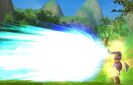 A Fighter firing a Final Flash (Blue) in Dragon Ball Online.