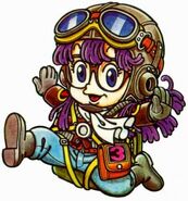 Arte de Arale, por Akira Toriyama.