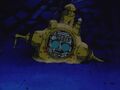 A robot buried underground