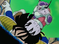 Frieza grabs Gohan by the hair
