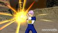 Future Trunks charges the Burning Attack in Another Road