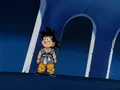Goku after being turned back into a child