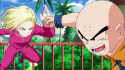 Krillin&Android18FriendlySparring