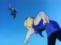 Future Trunks comes back after Future 18 punched him