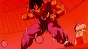Yamcha tries the Gravity Chamber at 300x Earth's gravity