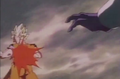 Cooler fires the Ki Blast at Goku in True Plan to Eradicate the Saiyans - Earth Saga