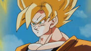 Super Saiyan Goku ready to fight Cell