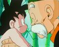 Grandpa Gohan with Goku in Bardock - The Father of Goku