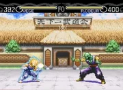 Vegeta and Piccolo fight in the World Martial Arts Tournament stage in Hyper Dimension
