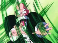 Roshi uses the Evil Containment Wave against King Piccolo