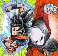 Son Goku vs. Jiren DBS-39 manga a color